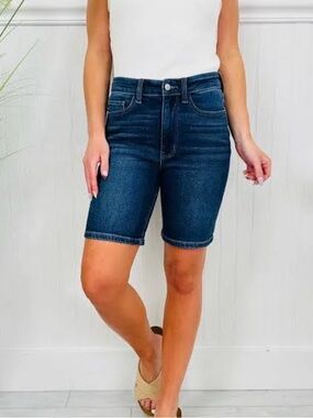 Judy Blue Bermuda Denim Shorts 3XL Tummy Control High Waist NWT